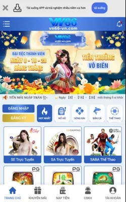 Tải Ứng Dụng VN66 Về Điện Thoại